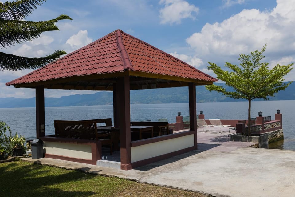 Patio, Day, Natural landscape, Lake view