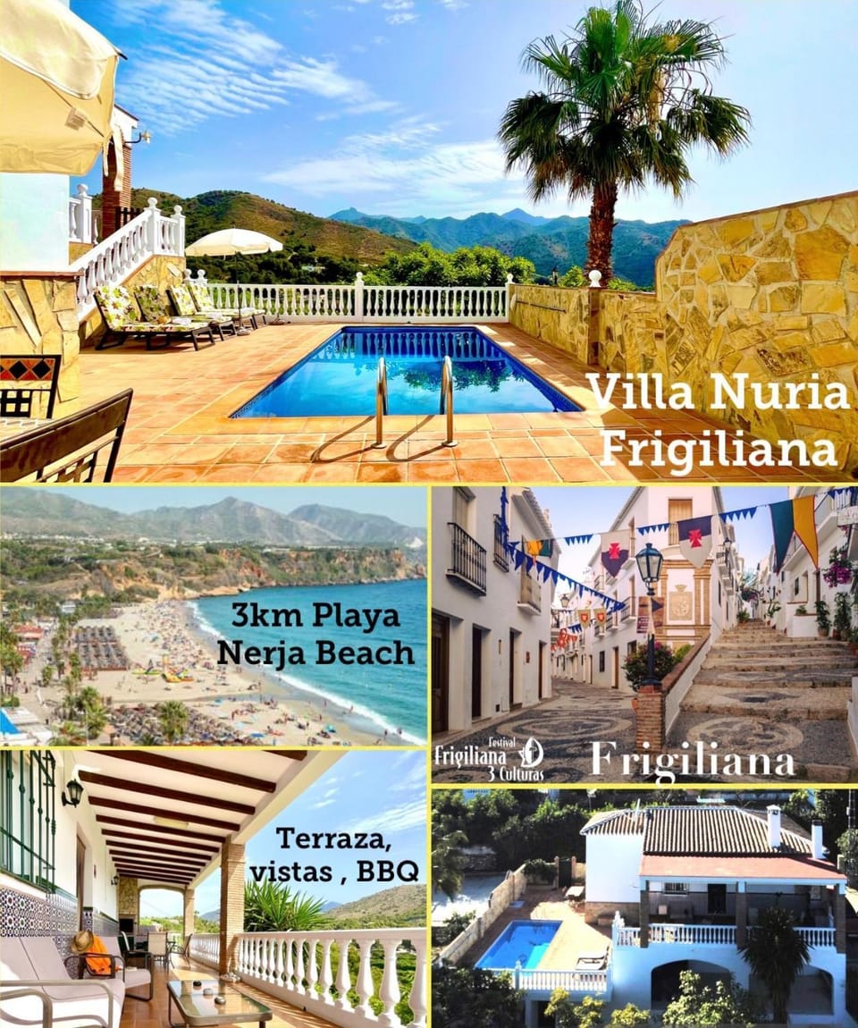 VILLA NURIA, private pool, parking, BBQ, 5 minutes from Frigiliana, Nerja and its beaches, easy access Villa in Axarquía