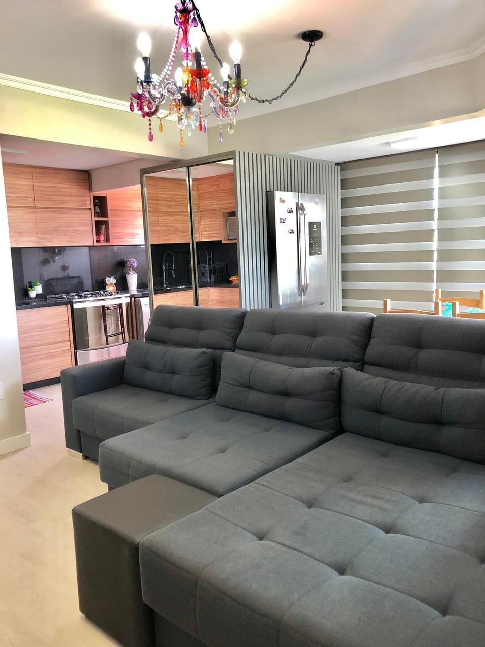 Kitchen or kitchenette, Living room, Seating area
