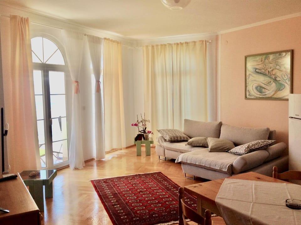 Living room, Seating area, Sea view