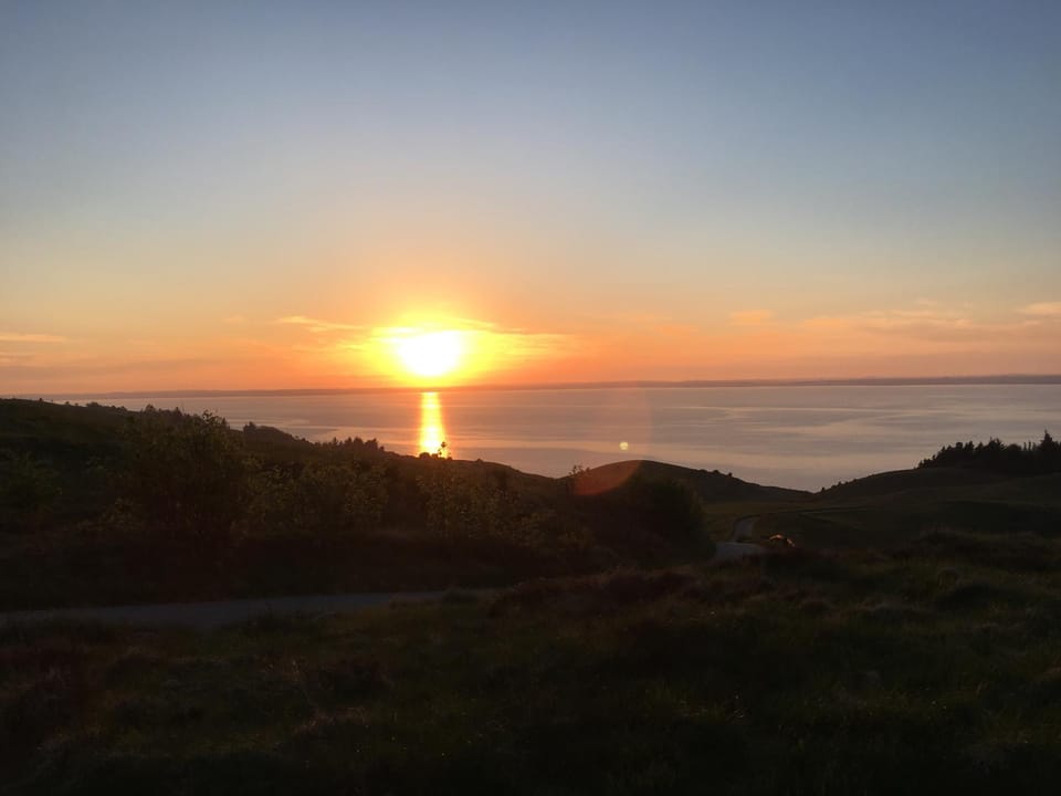Natural landscape, Hiking, Sunset