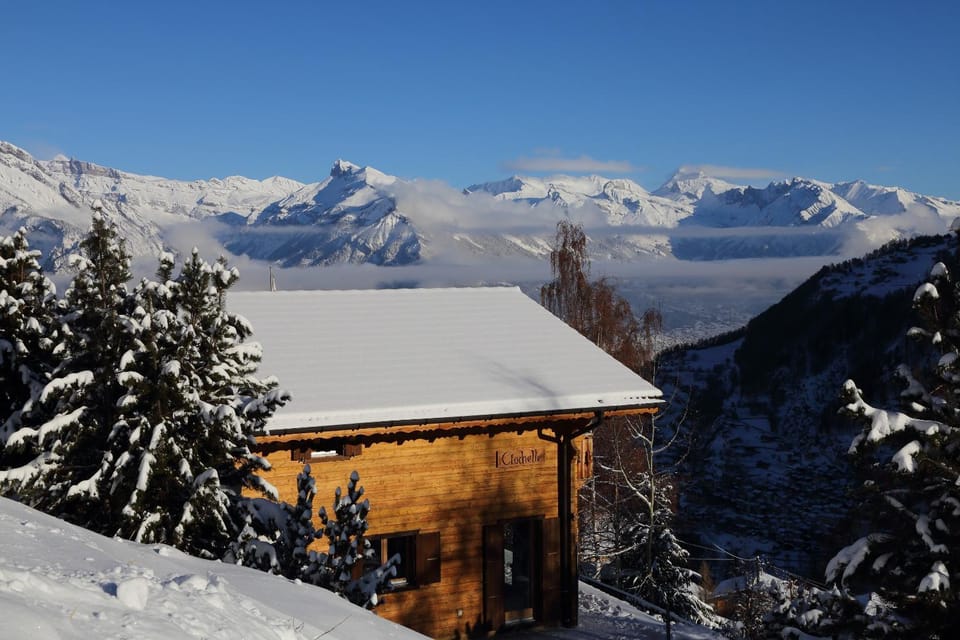 Bird's eye view, Winter, Mountain view