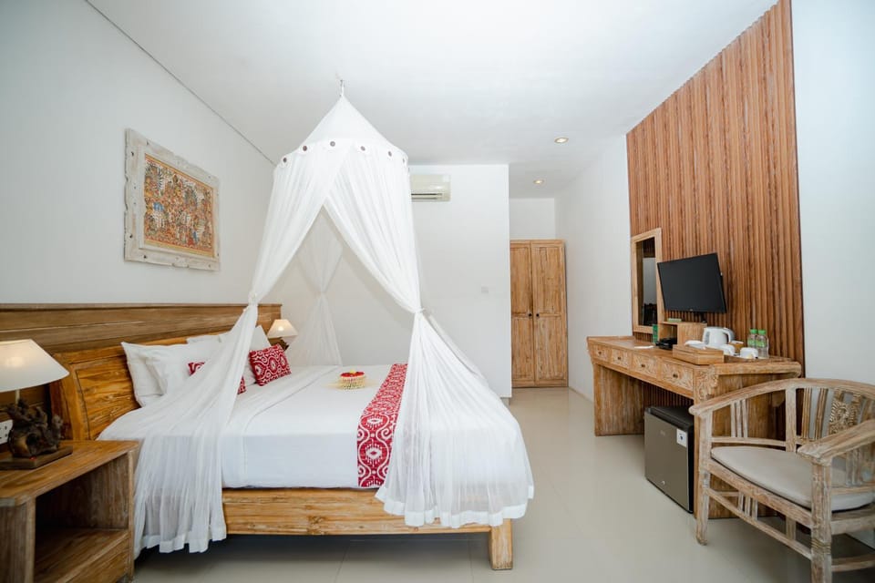 Bed, Bedroom, wardrobe, air conditioner