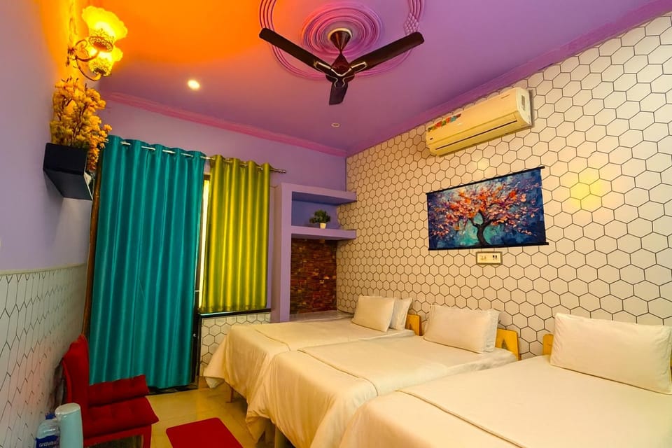 Bed, Bedroom, air conditioner