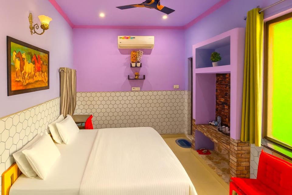 Bed, Bedroom, air conditioner