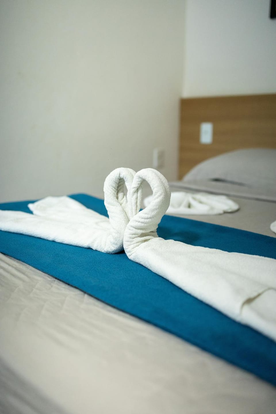 Bed, Decorative detail, towels