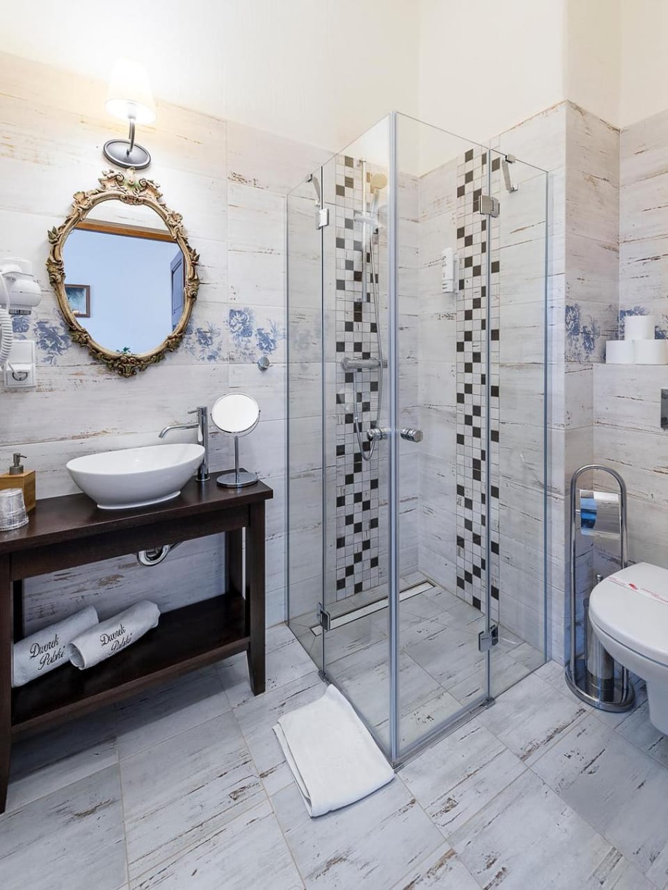 Shower, Property logo or sign, Bathroom, Other, Decorative detail