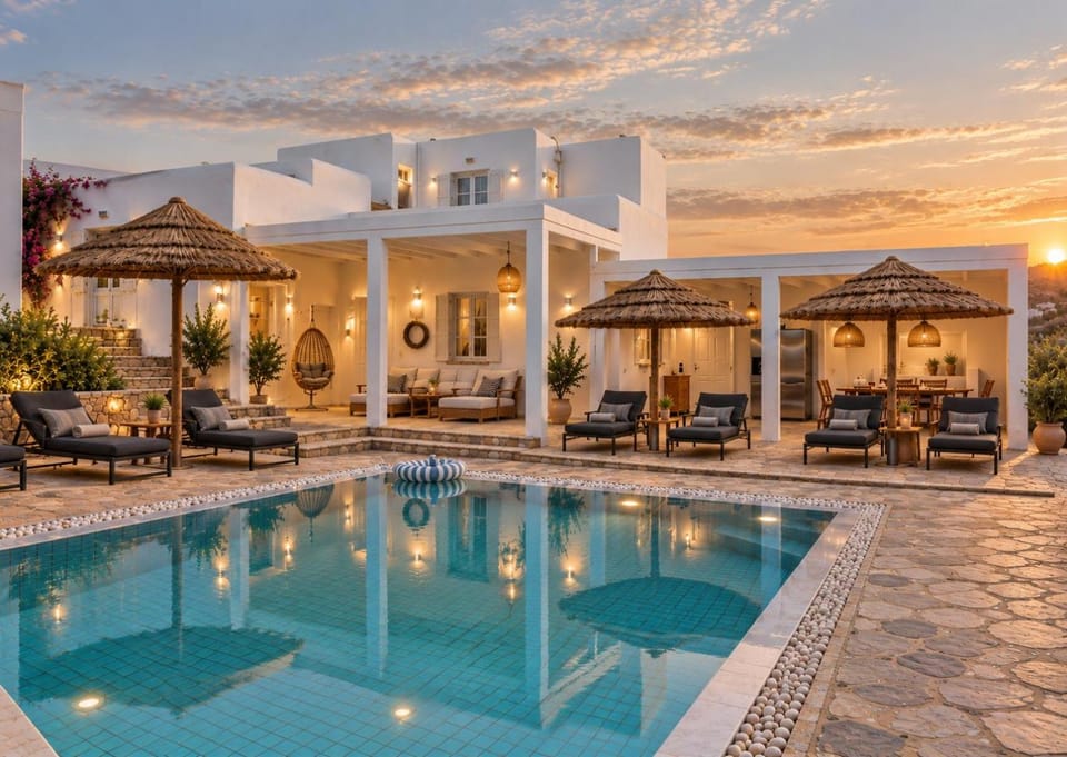 Manu Mykonos Exclusive Villa Luxury Beachside Stay with Private Pool by Quality Brand Villas Villa in Decentralized Administration of the Aegean