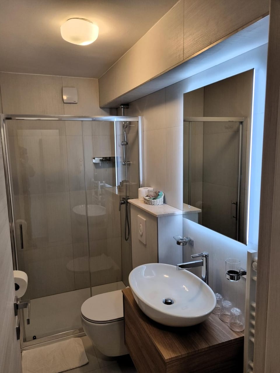 Shower, Toilet, Bathroom, towels