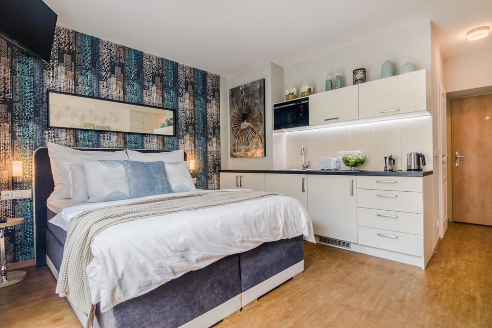 Bed, Coffee/tea facilities, Kitchen or kitchenette, Living room, Bedroom, On site