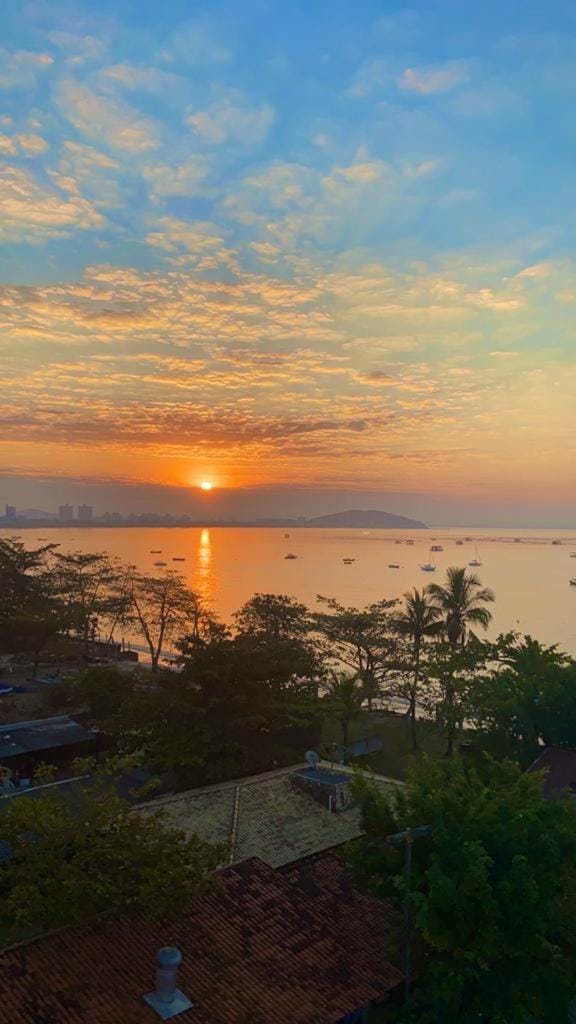 Natural landscape, Sea view, Sunset