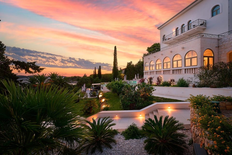 Property building, Sunset