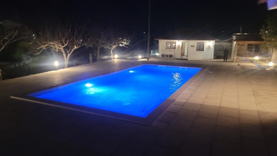 Night, Balcony/Terrace, Pool view, Swimming pool, Swimming pool