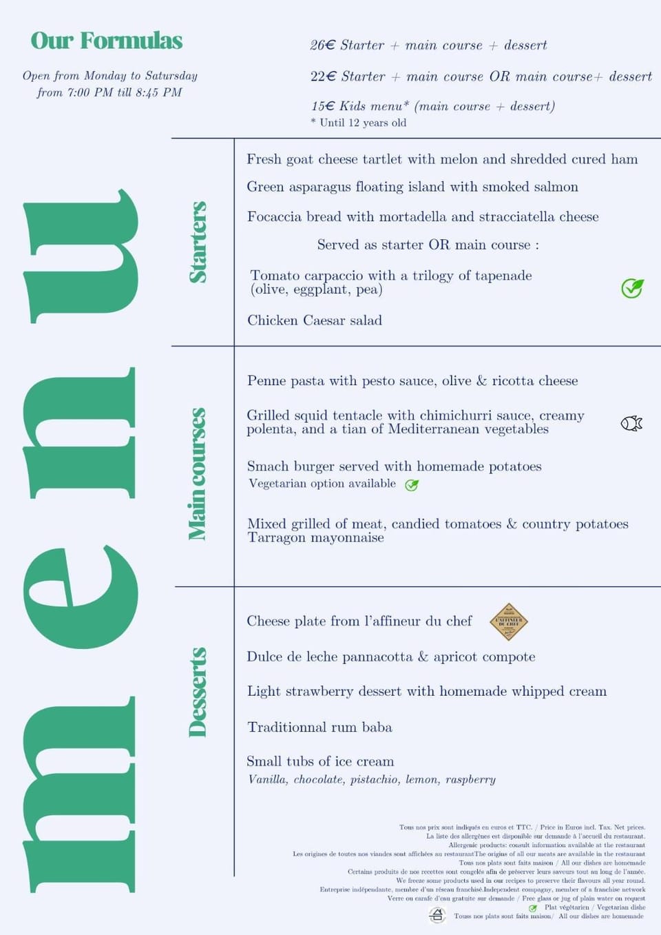Restaurant/places to eat
