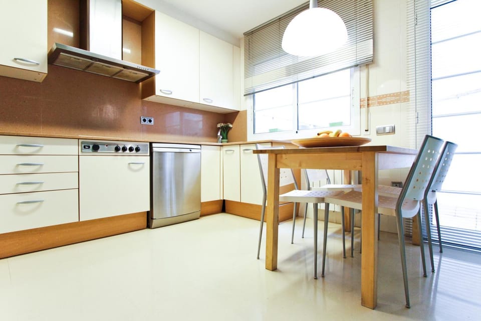 Kitchen or kitchenette, dishwasher