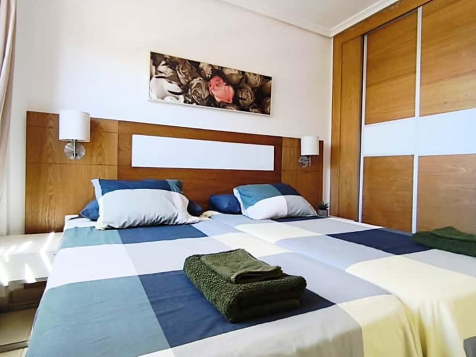 Bed, Photo of the whole room, Bedroom, towels, wardrobe