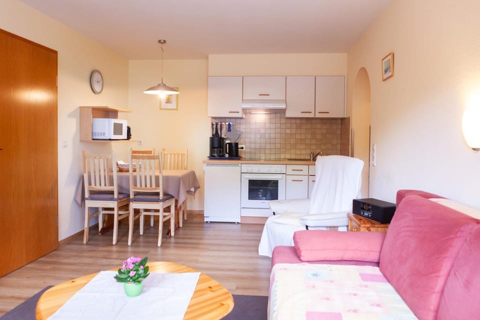 Kitchen or kitchenette, Living room, Dining area