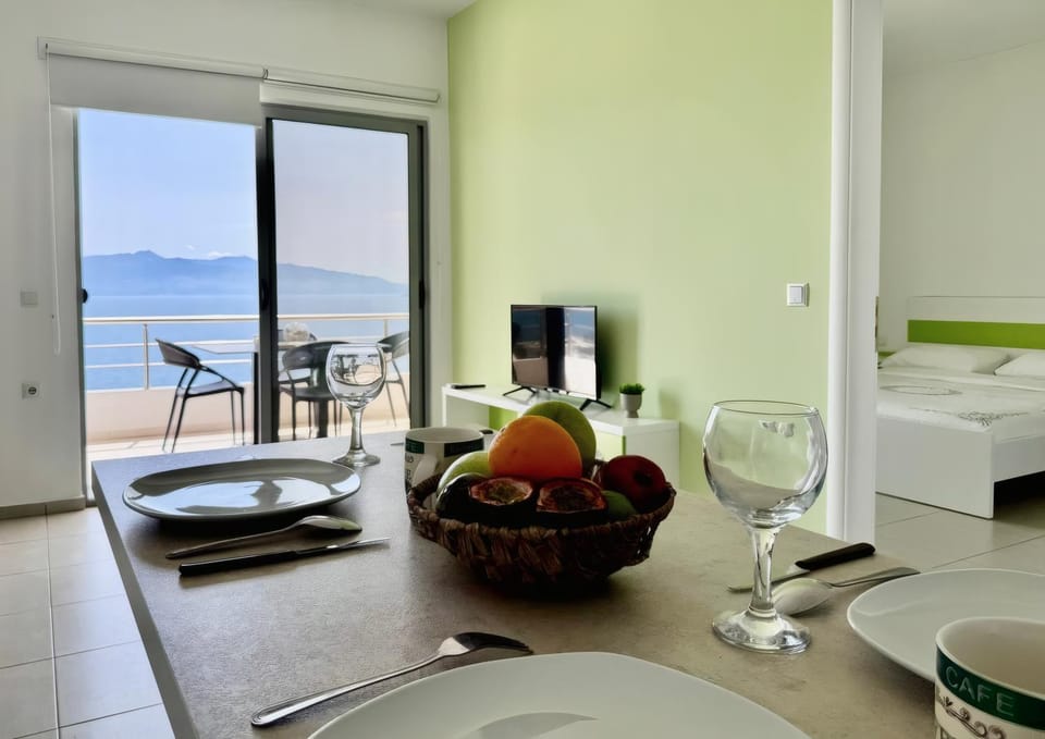 Natural landscape, Seating area, Dining area, Sea view