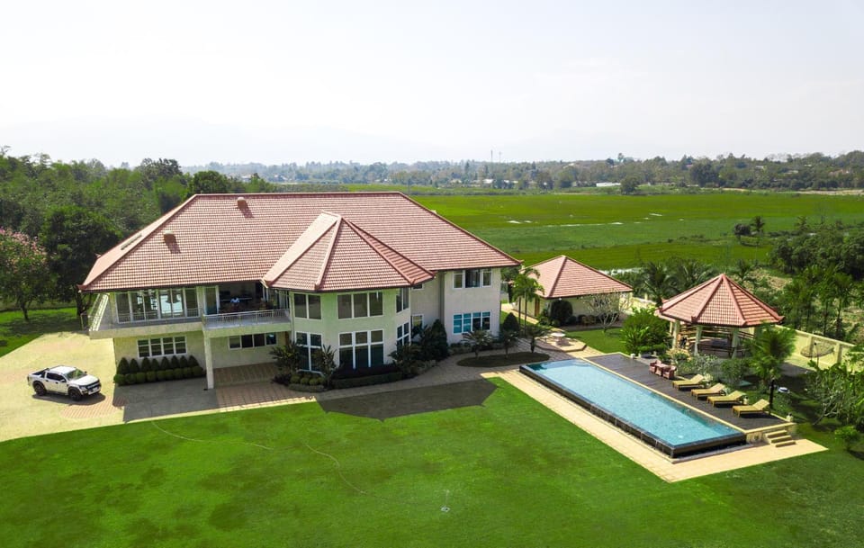 Property building, Natural landscape, Bird's eye view