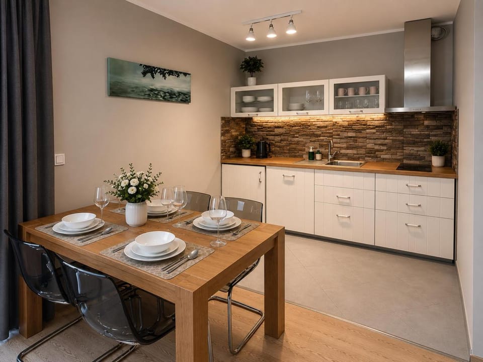 Kitchen or kitchenette, Dining area, dishwasher, stove, kitchen