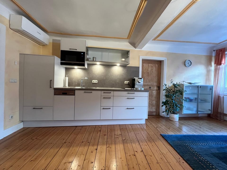 Kitchen or kitchenette, dishwasher, minibar, stove