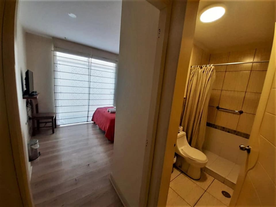 Bed, Bathroom, Bedroom