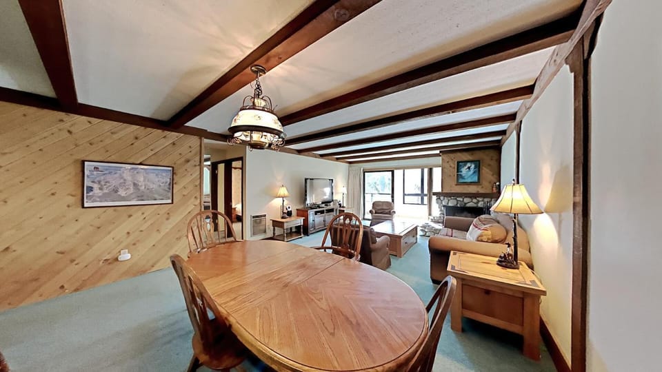 Retro 3 Bed 3 Bath Condo with Mountain View! Steps to Canyon Lodge! Unit 210 at 1849 Apartment in Mammoth Lakes