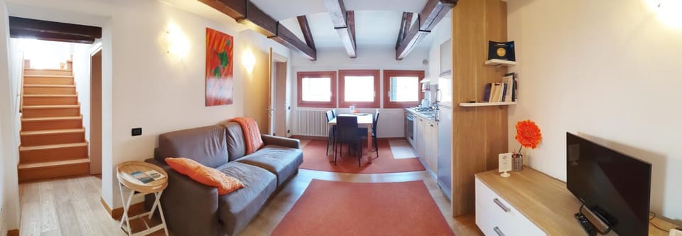 Kitchen or kitchenette, Living room, Dining area