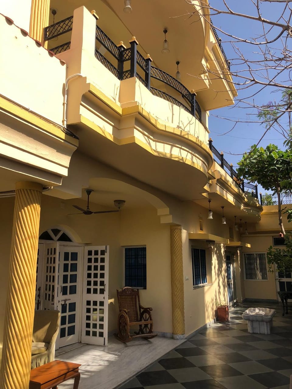 Property building, Patio, Patio, Seating area
