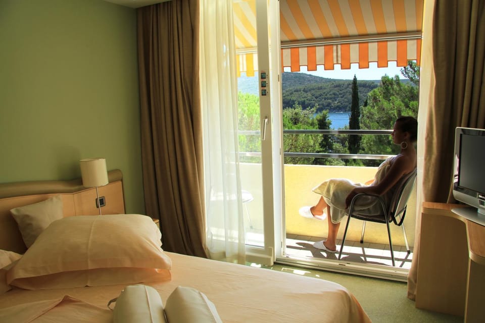 Bed, TV and multimedia, Balcony/Terrace, Bedroom