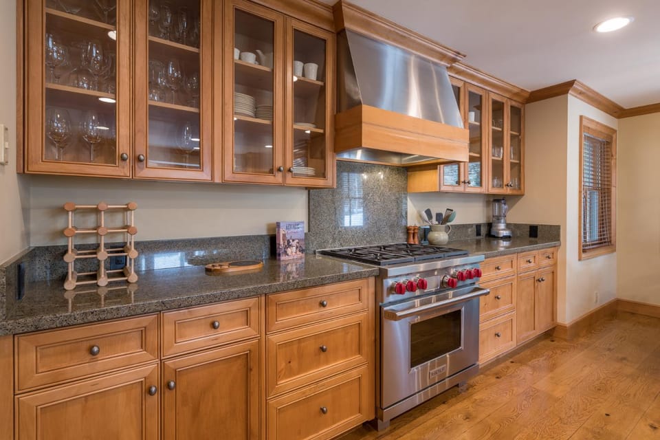 Kitchen or kitchenette, furniture, oven, stove, kitchen