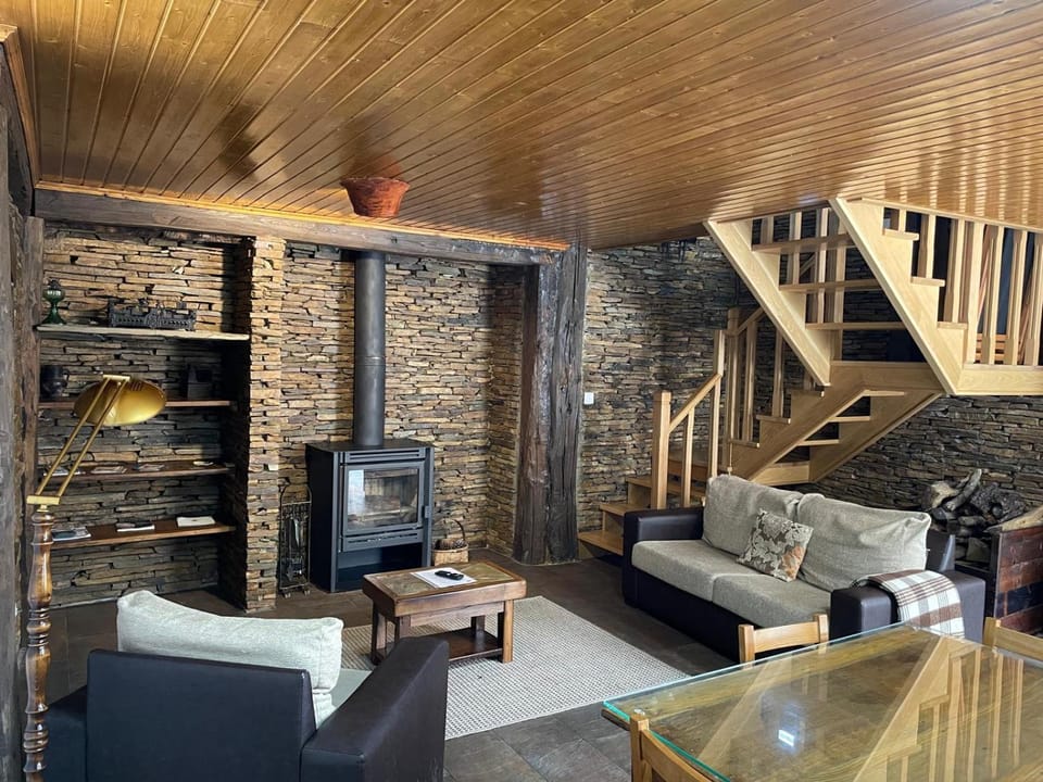 Living room, fireplace