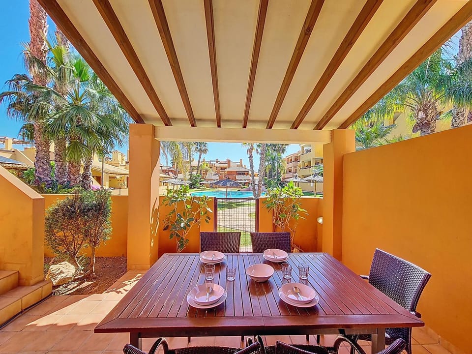 Patio, Balcony/Terrace, Pool view