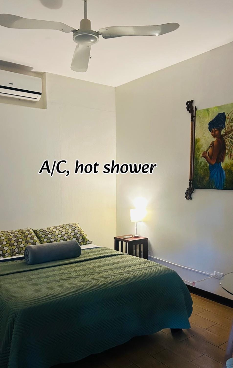 Bed, Bedroom, air conditioner