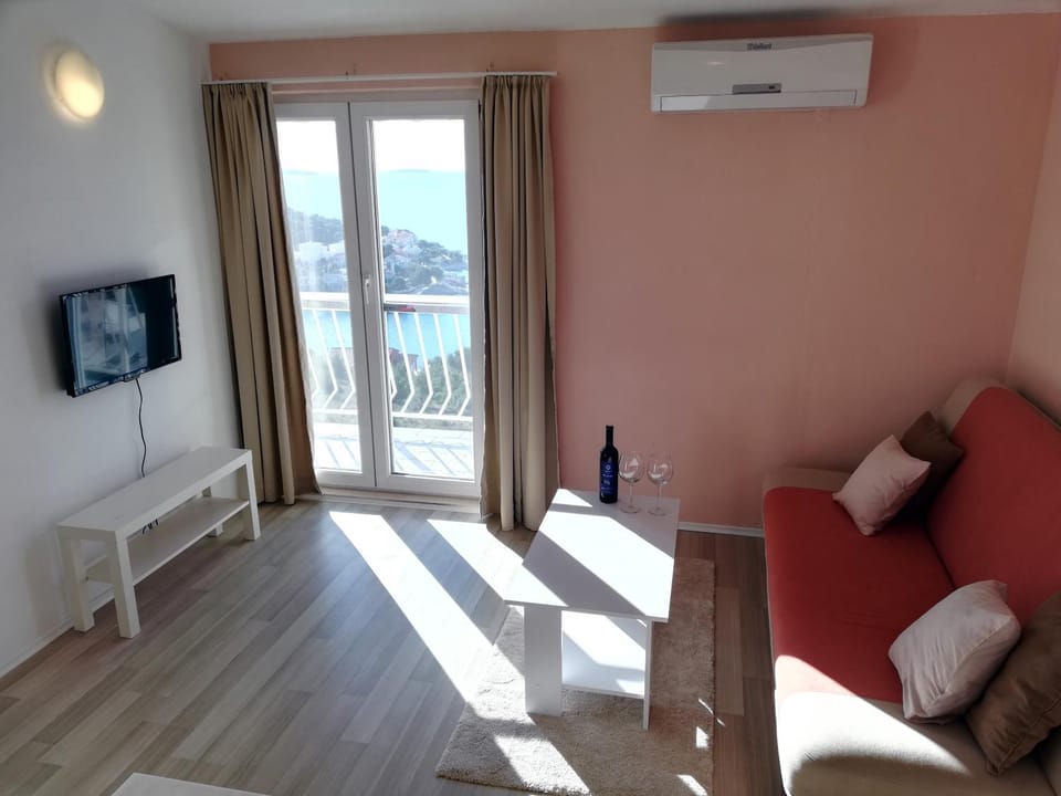 Living room, Seating area, Sea view