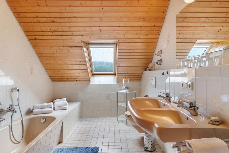 Bathroom, Living room