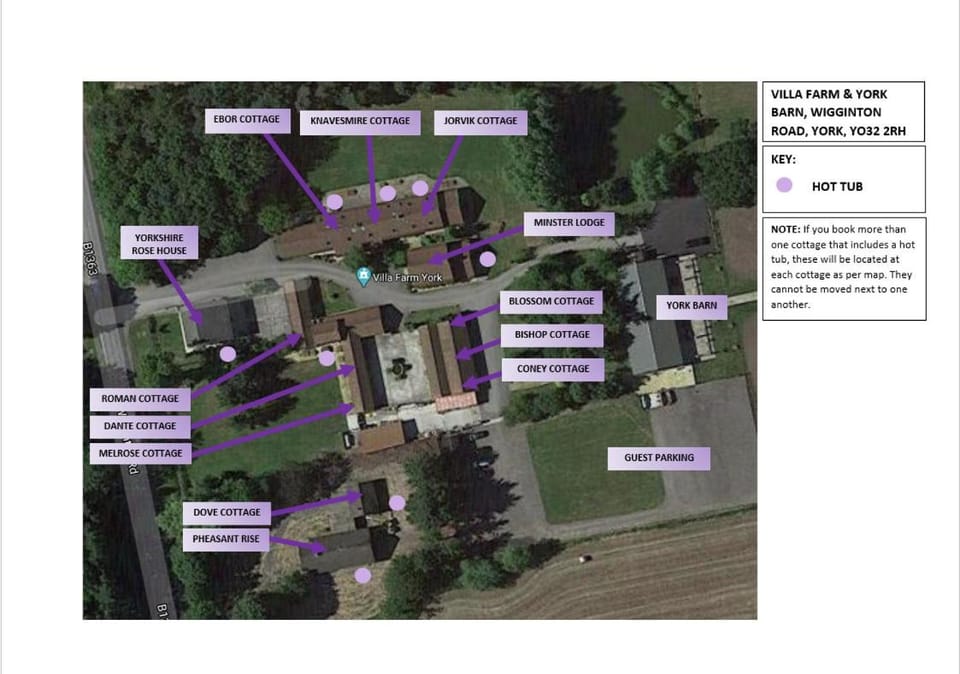 Bird's eye view, On site