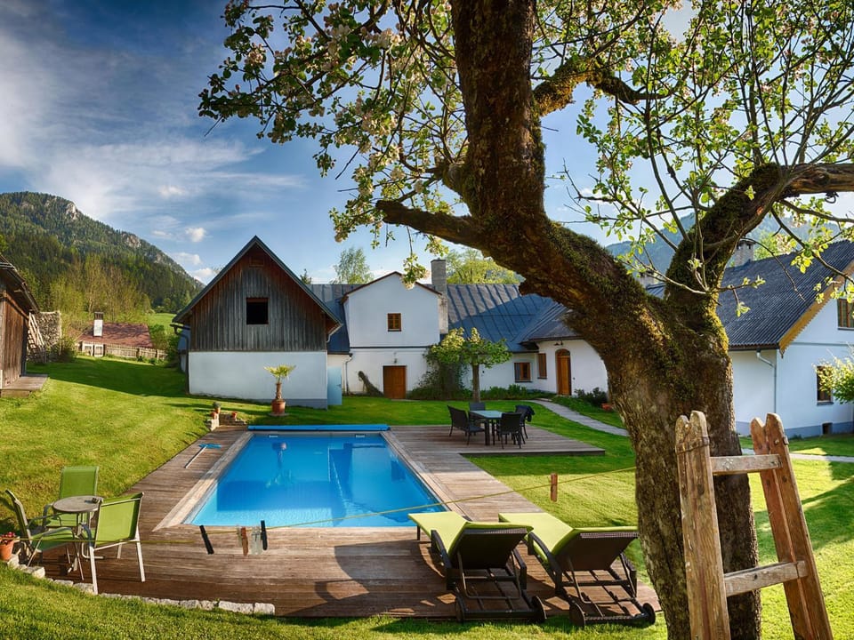 Patio, Spring, Pool view, Swimming pool