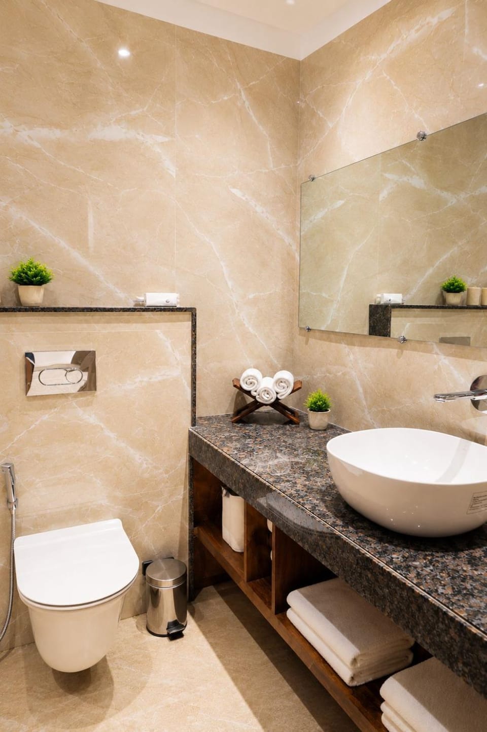 Shower, Toilet, towels