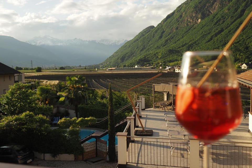 Natural landscape, Food and drinks, Mountain view, Drinks