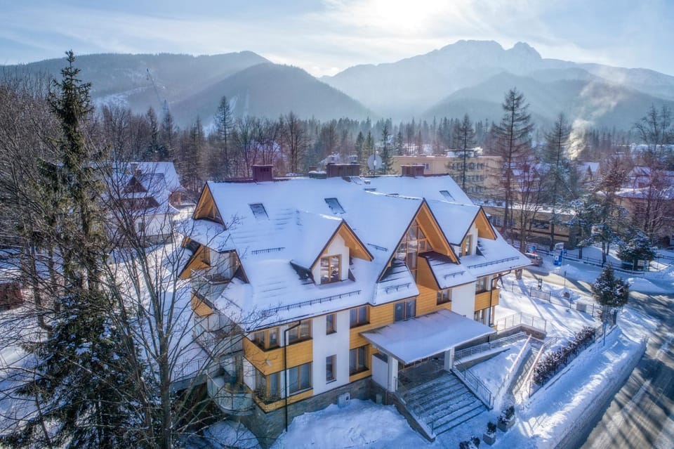 Bird's eye view, Winter, Mountain view