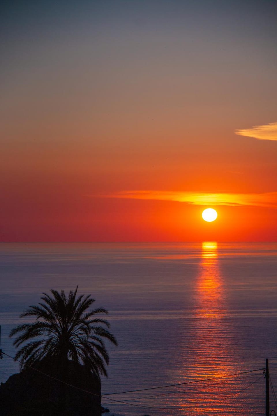 Natural landscape, Garden, Balcony/Terrace, Sea view, Sunset