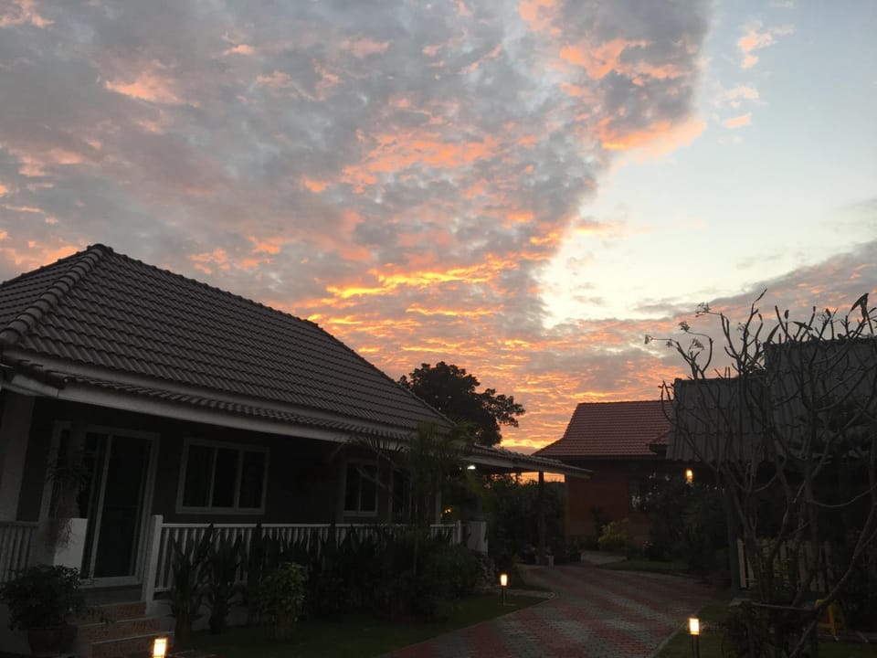 Property building, Sunset