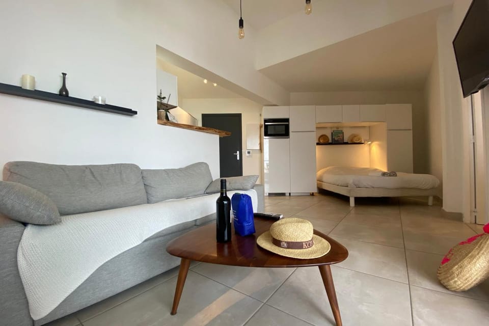 Rêves salés Appartement une chambre 4 couchages avec terrasse 17m2 plage Apartment in Le Grau-du-Roi