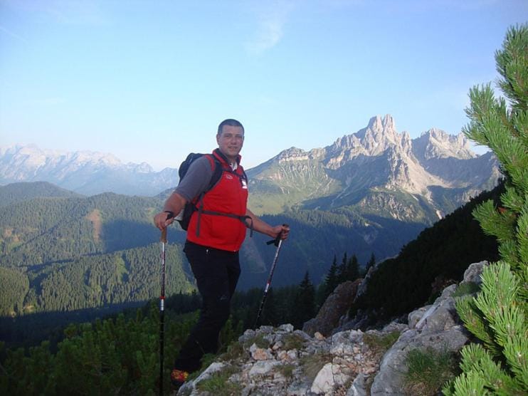 Hiking, Mountain view, Family