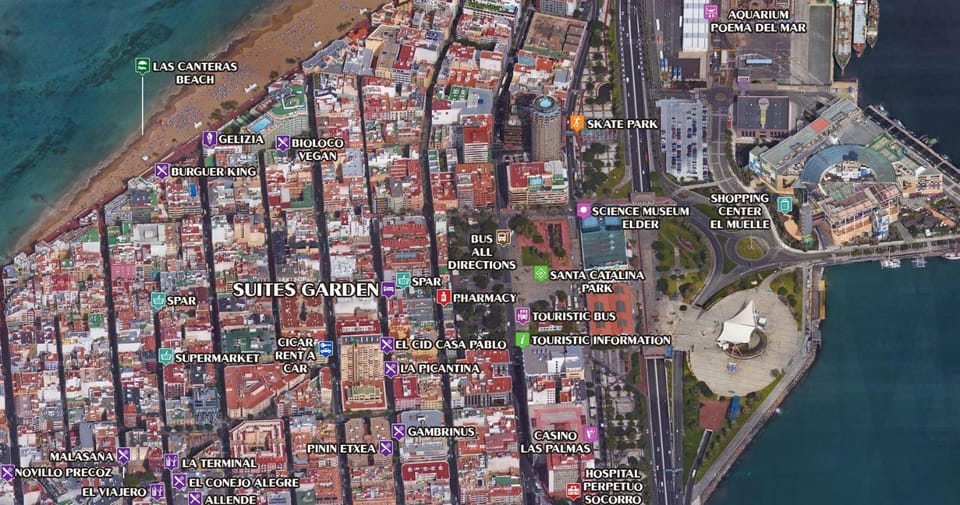 Nearby landmark, Restaurant/places to eat, Beach, Supermarket/grocery shop
