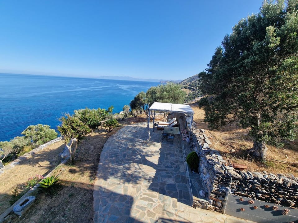 Patio, Summer, View (from property/room), Sea view