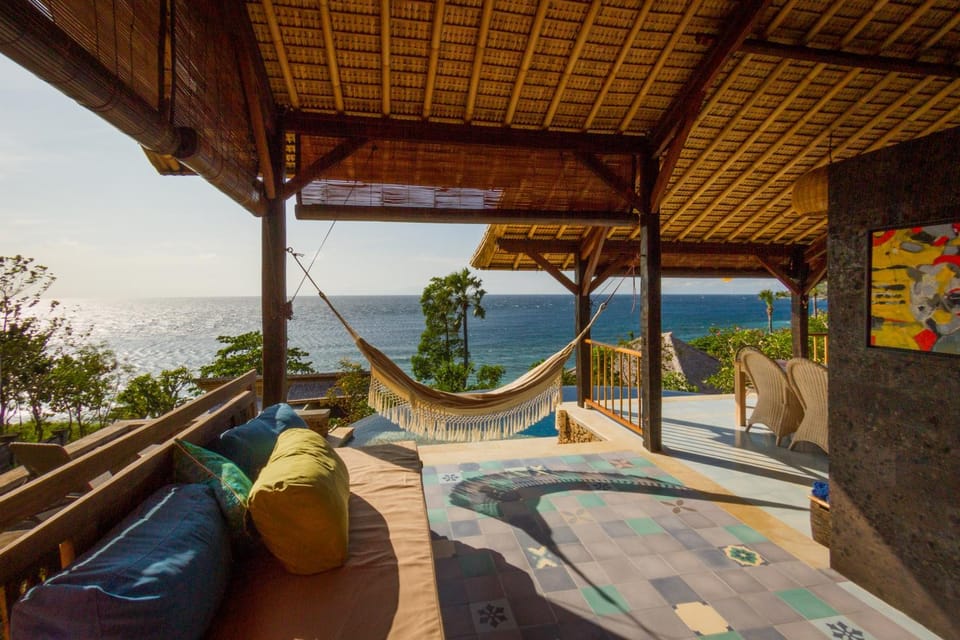 Balcony/Terrace, Pool view, Sea view