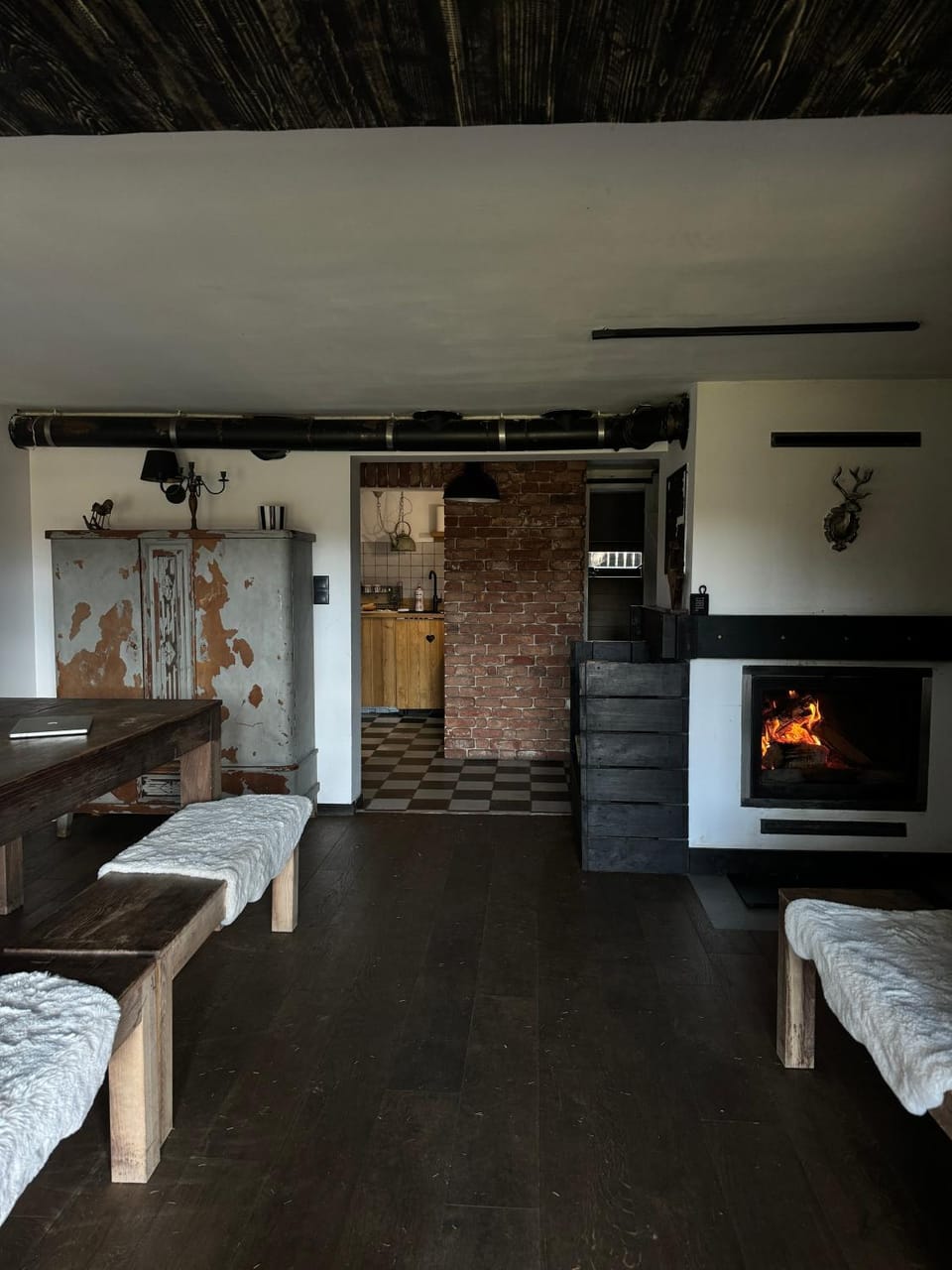 Bed, Kitchen or kitchenette, Photo of the whole room, Bedroom, stove