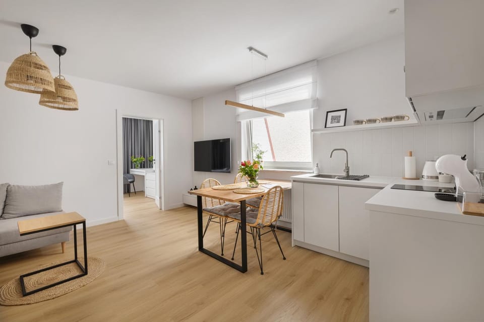 Living room, kitchen